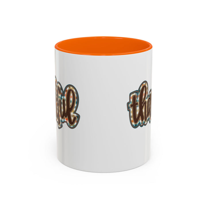 Thankful - Accent Coffee Mug (11, 15oz)