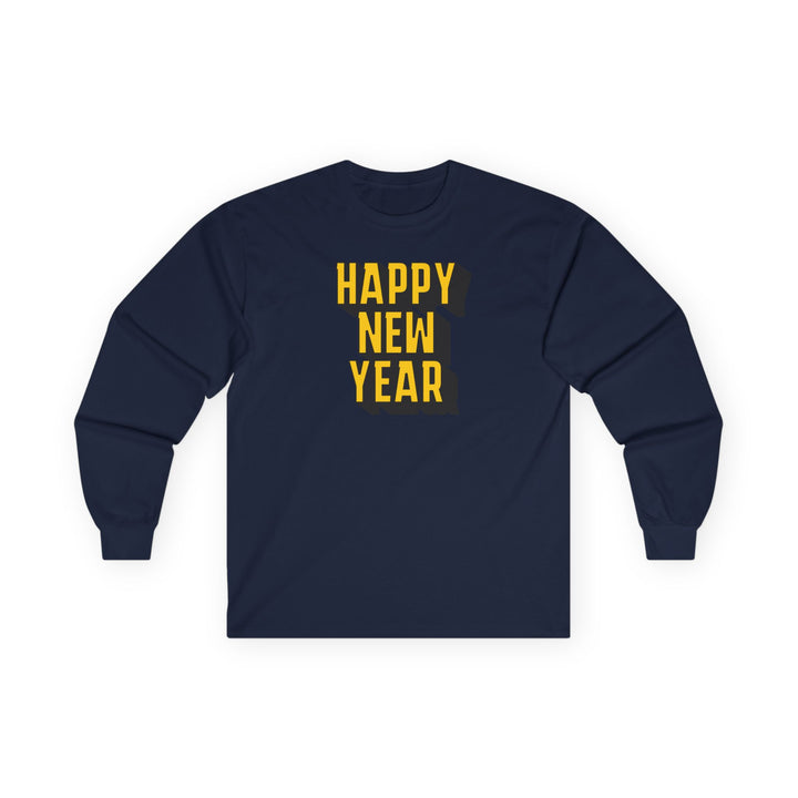 Block Happy New Year - Unisex Ultra Cotton Long Sleeve Tee