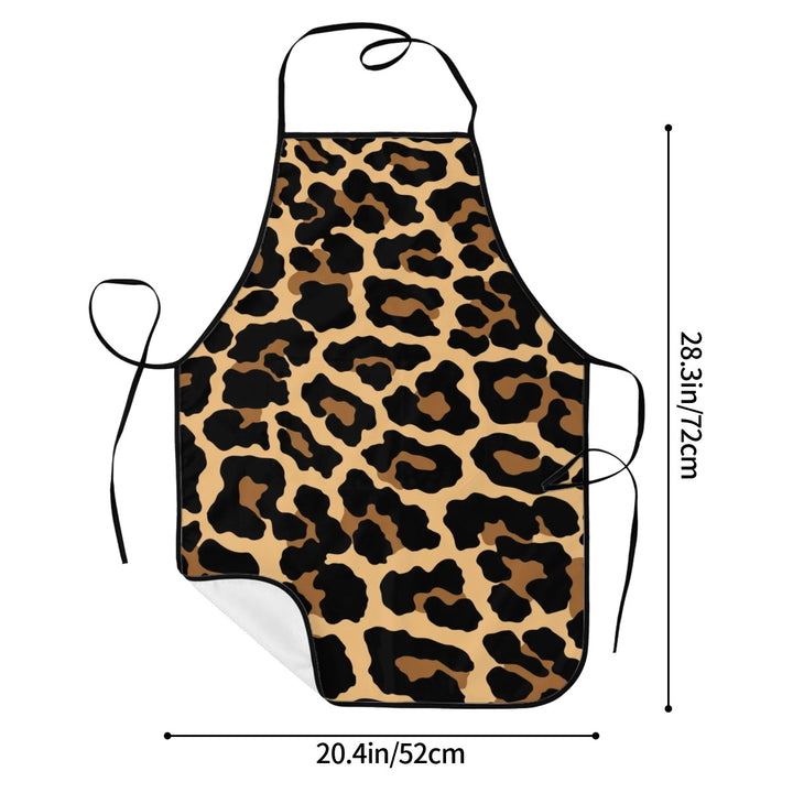 Black Leopard - Adult Apron with Pockets
