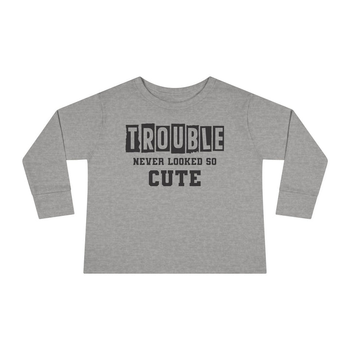 Trouble Never Looked So Cute - Toddler Long Sleeve Tee