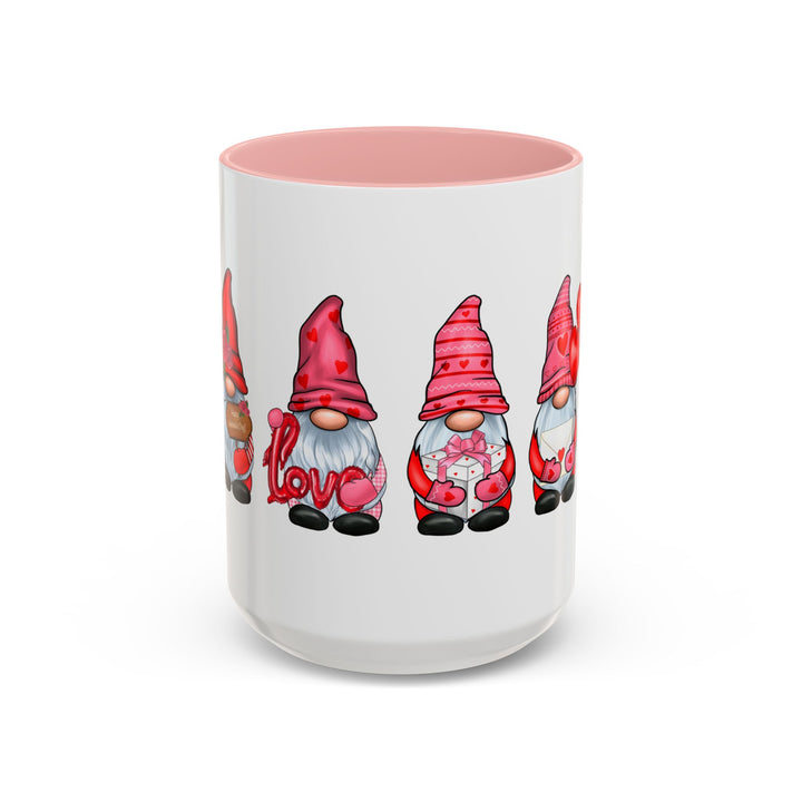 Valentine Gnomes - Accent Coffee Mug (11, 15oz)