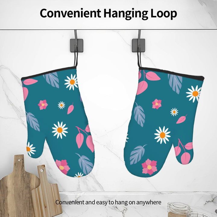 Bright Spring Pattern - Oven Mitts Set of Two