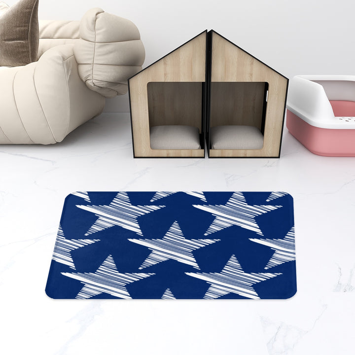 Scribble Stars - Pet Food Mat