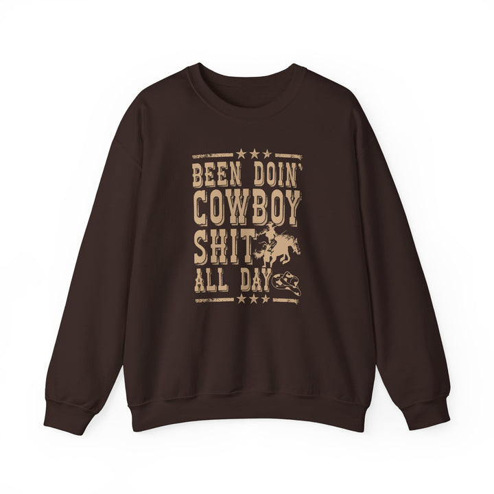 Been Doin' Cowboy Sh*t - Unisex Heavy Blend™ Crewneck Sweatshirt