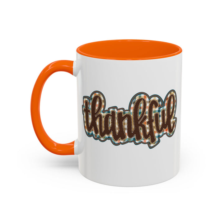 Thankful - Accent Coffee Mug (11, 15oz)