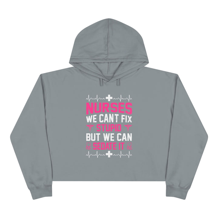 Can't Fix Stupid - Crop Hoodie
