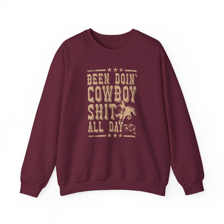Been Doin' Cowboy Sh*t - Unisex Heavy Blend™ Crewneck Sweatshirt