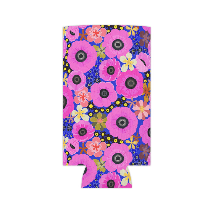 Vibrant Pink Spring Pattern - Can Cooler