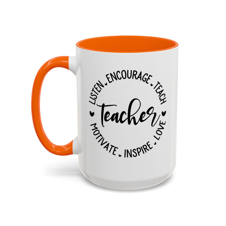 Teacher - Accent Coffee Mug (11, 15oz)