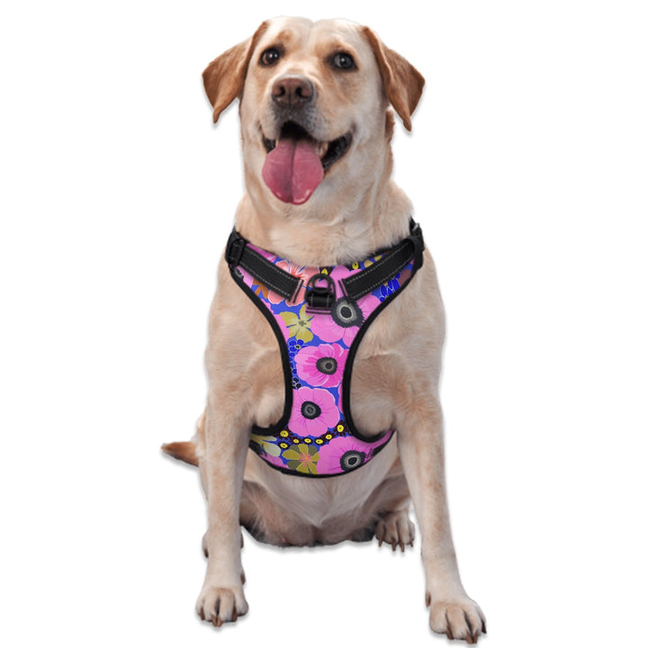 Vibrant Pink Spring Pattern - Dog Harness