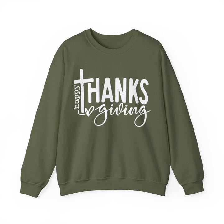 Thanksgiving Cross - Unisex Heavy Blend™ Crewneck Sweatshirt