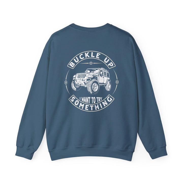 Buckle Up - Unisex Heavy Blend™ Crewneck Sweatshirt