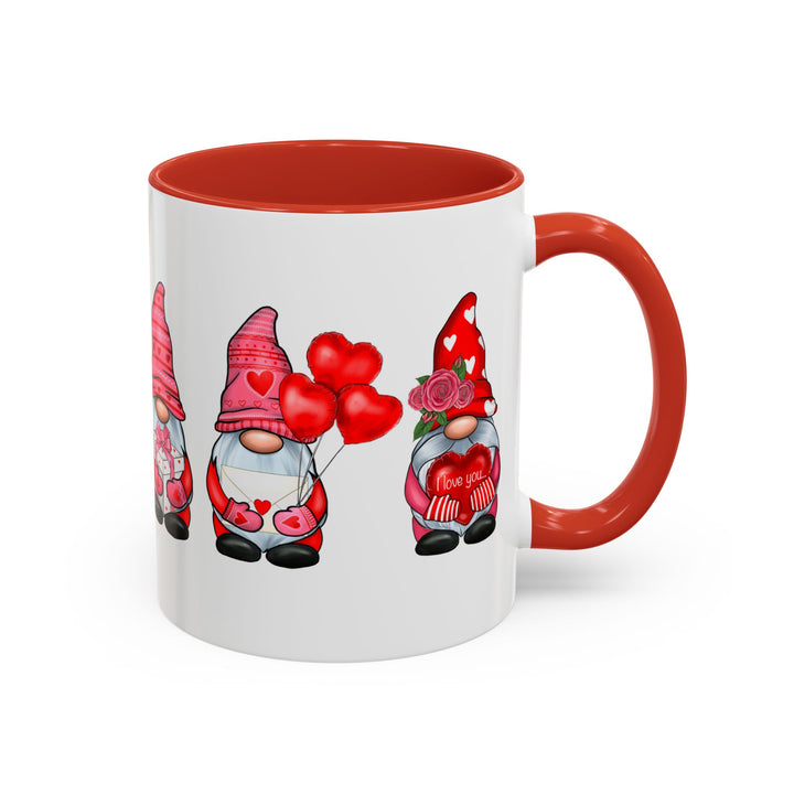 Valentine Gnomes - Accent Coffee Mug (11, 15oz)