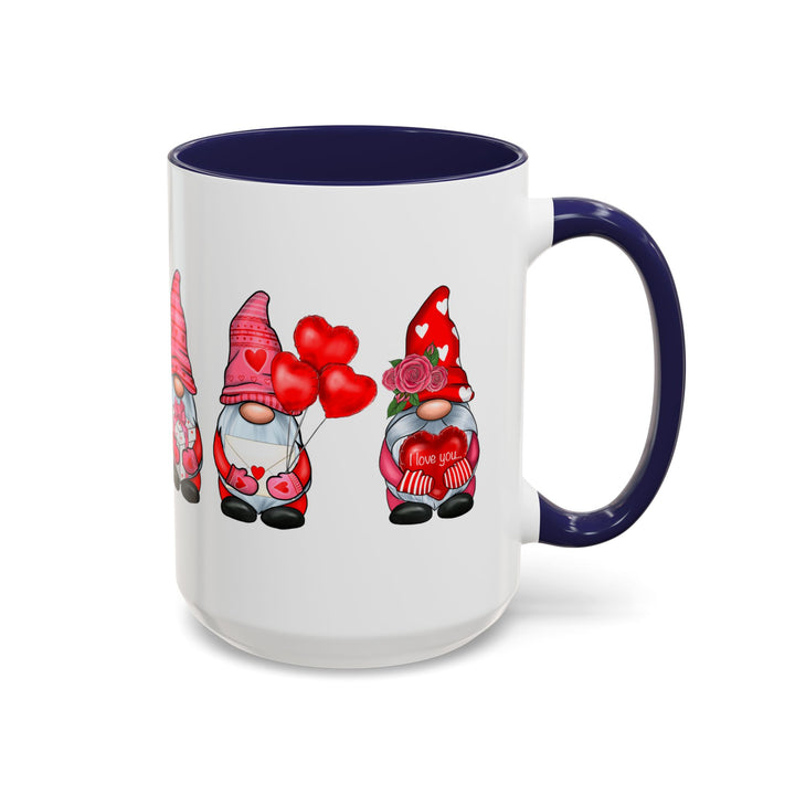 Valentine Gnomes - Accent Coffee Mug (11, 15oz)