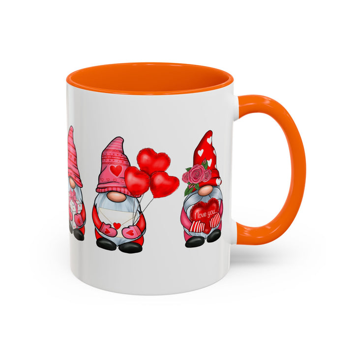 Valentine Gnomes - Accent Coffee Mug (11, 15oz)