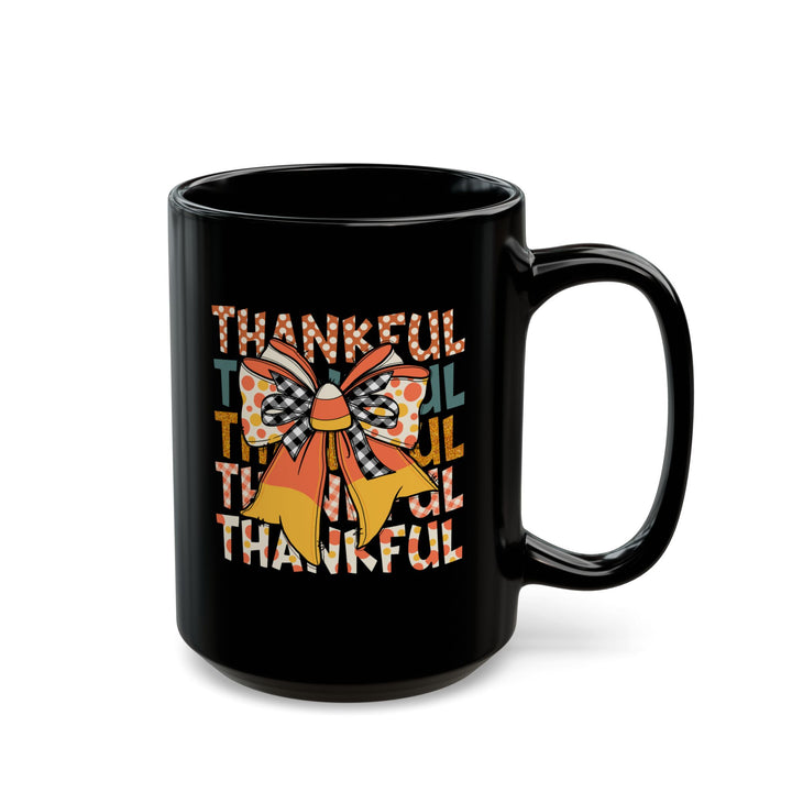 Thankful Bow - Black Mug (11oz, 15oz)