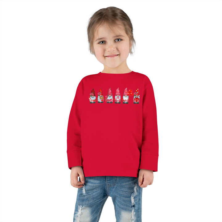Valentines Gnomes - Toddler Long Sleeve Tee