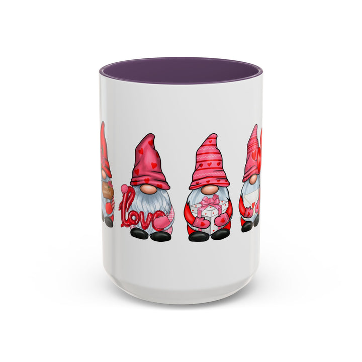 Valentine Gnomes - Accent Coffee Mug (11, 15oz)