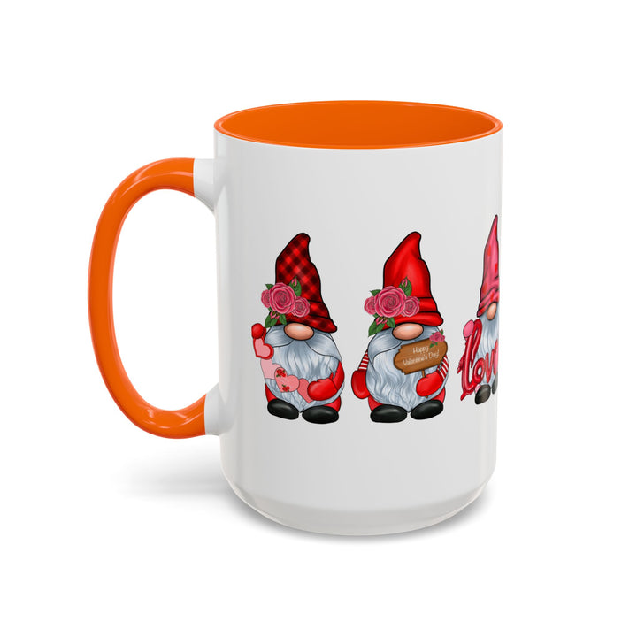 Valentine Gnomes - Accent Coffee Mug (11, 15oz)
