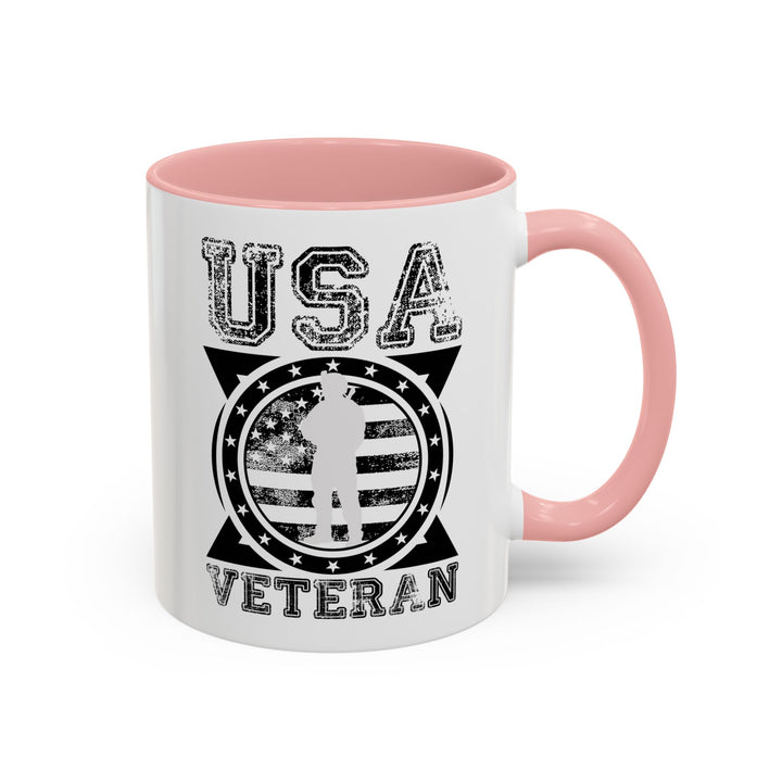 U.S.A. Veteran - Accent Coffee Mug (11, 15oz)