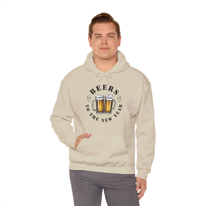 Beers To The New Year - Unisex Heavy Blend™ Hooded Sweatshirt