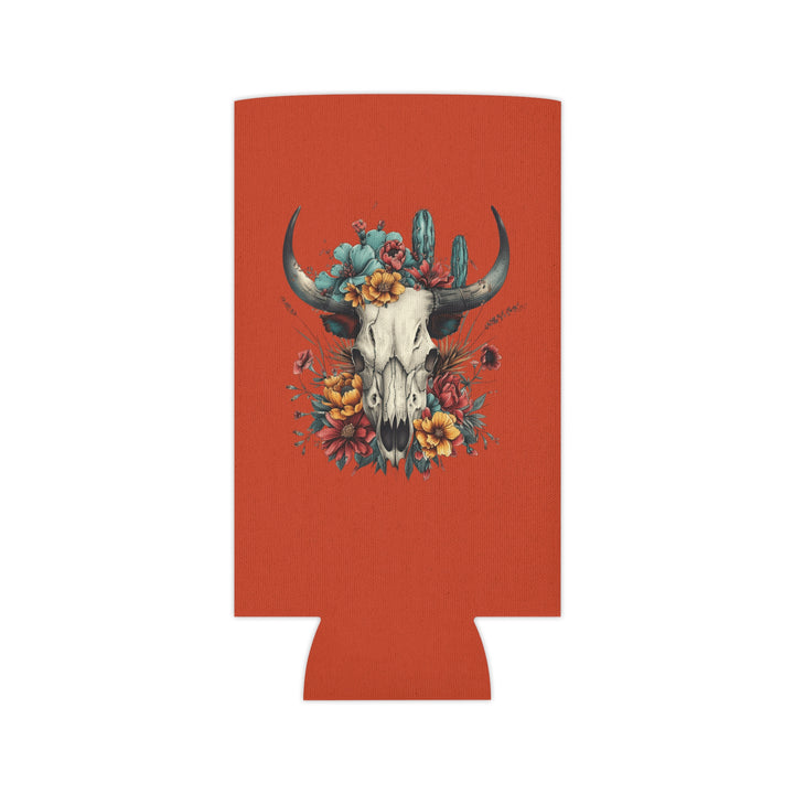 Bright And Flowery Skull - Can Cooler