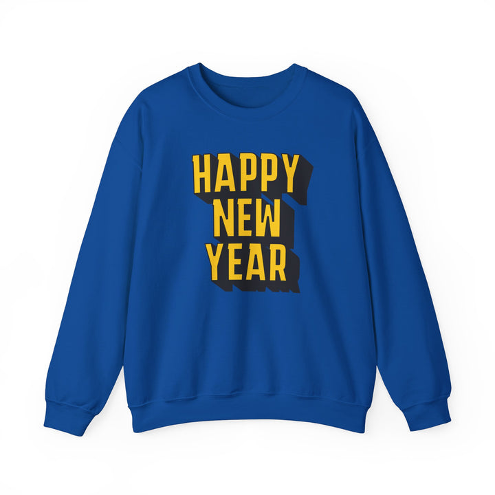 Block Happy New Year - Unisex Heavy Blend™ Crewneck Sweatshirt