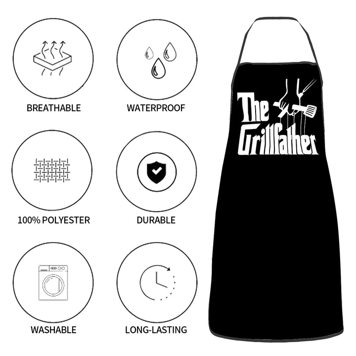 The Grillfather - Adult Apron with Pockets