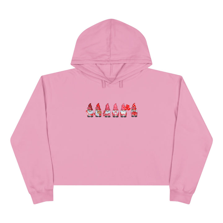 Valentines Gnomes - Crop Hoodie