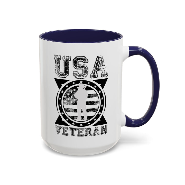 U.S.A. Veteran - Accent Coffee Mug (11, 15oz)