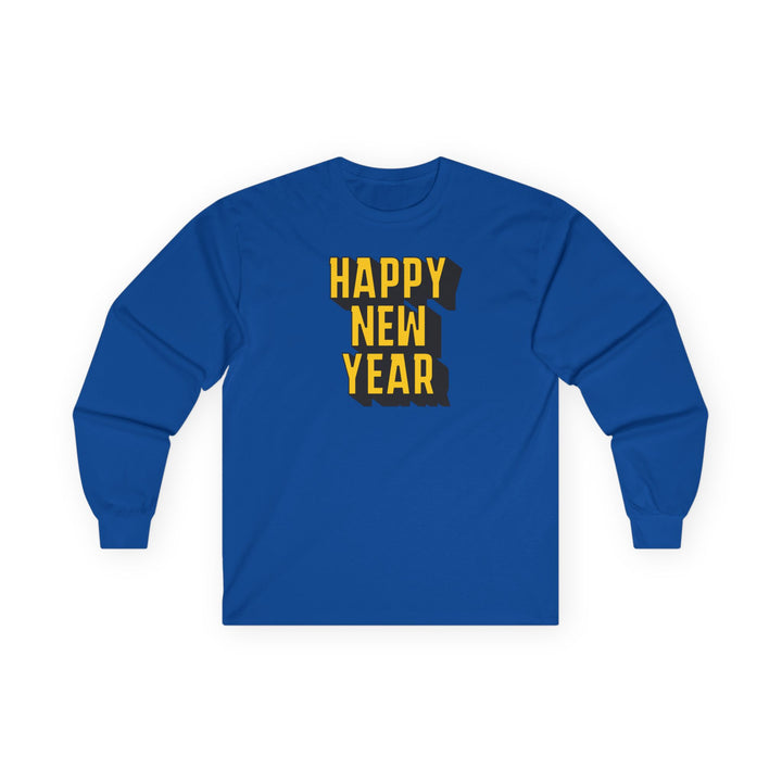 Block Happy New Year - Unisex Ultra Cotton Long Sleeve Tee