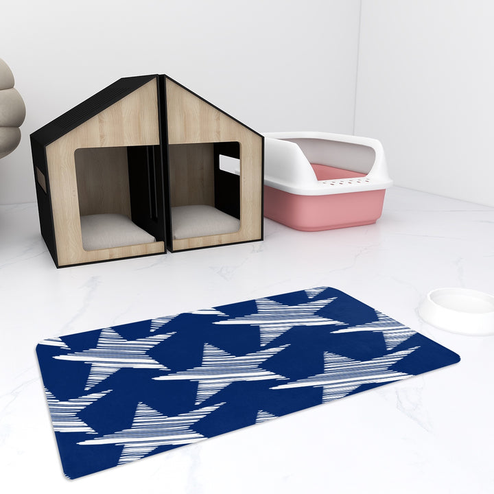 Scribble Stars - Pet Food Mat