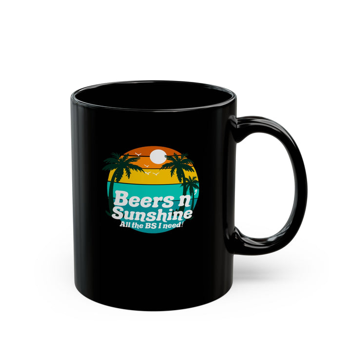 Beers N Sunshine - Black Mug (11oz, 15oz)