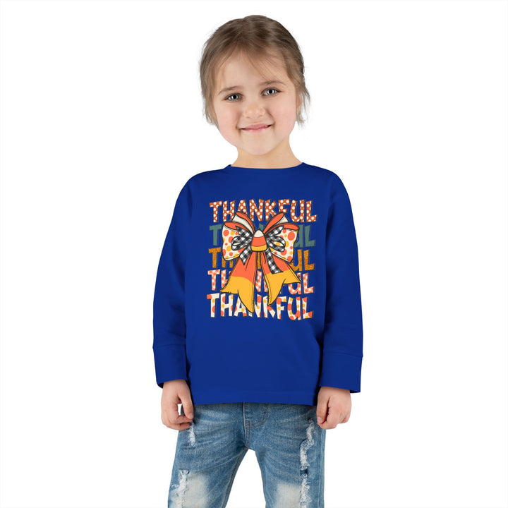 Thankful Bow - Toddler Long Sleeve Tee