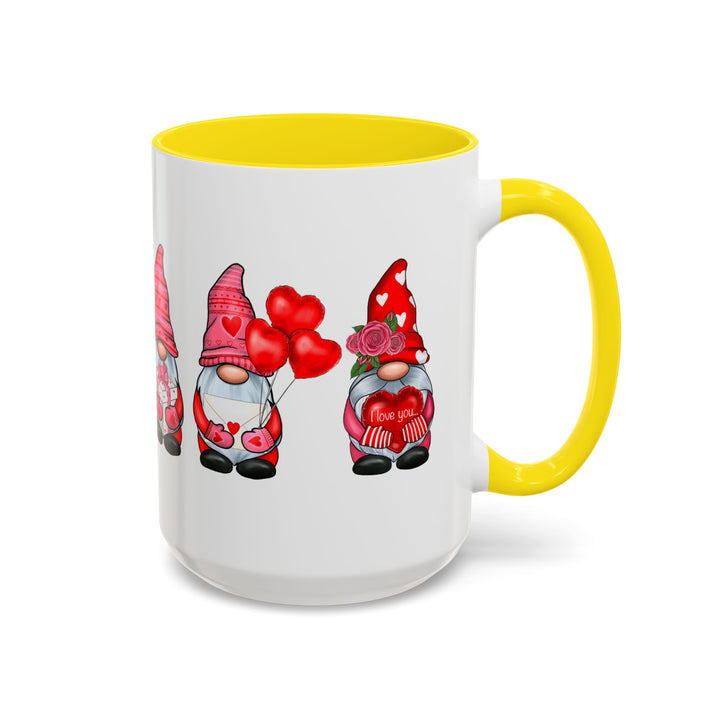 Valentine Gnomes - Accent Coffee Mug (11, 15oz)