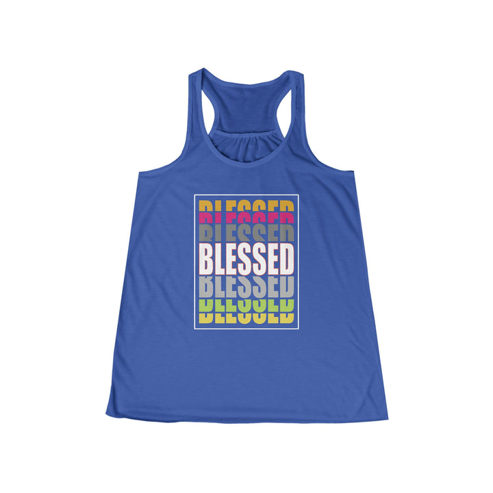 Blessed - Women's Flowy Racerback Tank