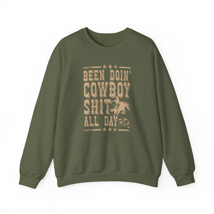 Been Doin' Cowboy Sh*t - Unisex Heavy Blend™ Crewneck Sweatshirt