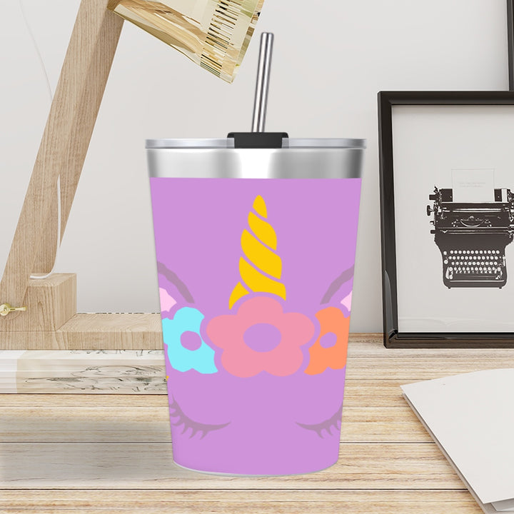 Unicorn - Stainless Steel Water Bottle With Straw