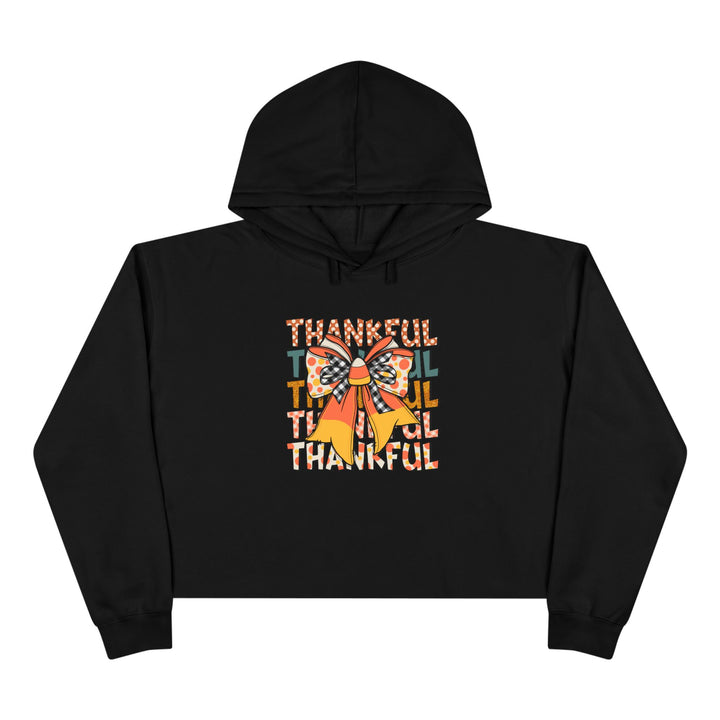 Thankful Bow - Crop Hoodie