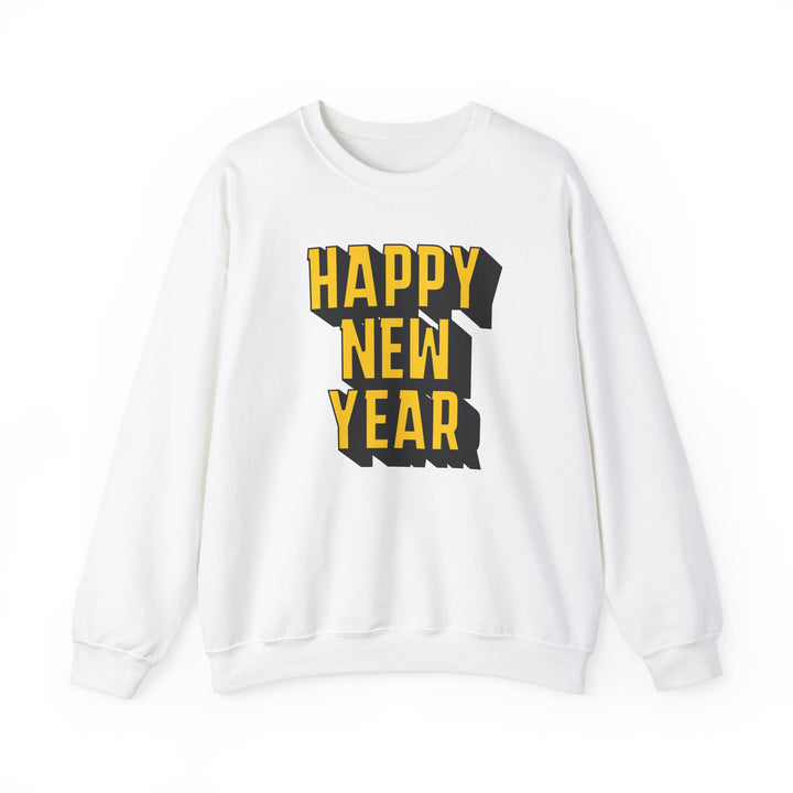 Block Happy New Year - Unisex Heavy Blend™ Crewneck Sweatshirt