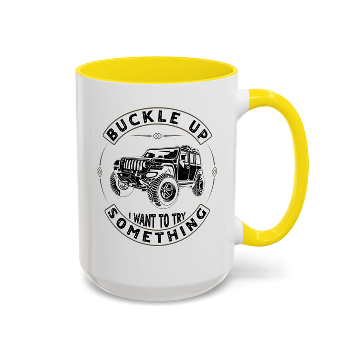 Buckle Up - Accent Coffee Mug (11, 15oz)