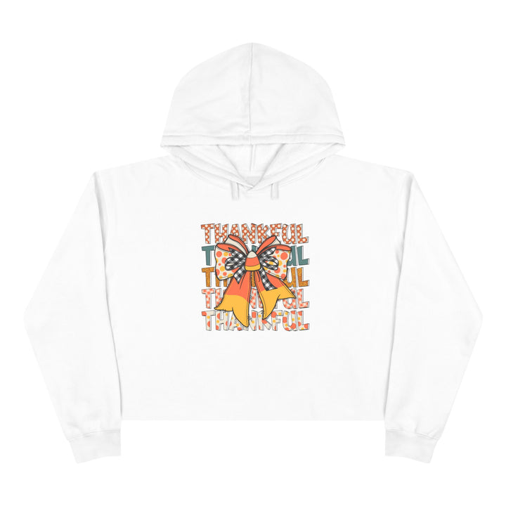 Thankful Bow - Crop Hoodie