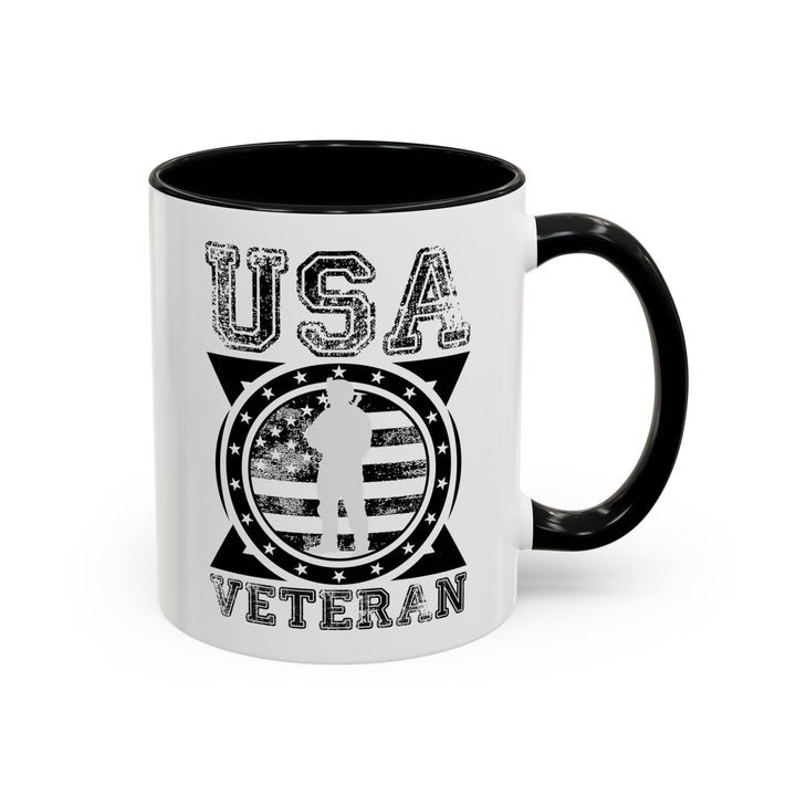 U.S.A. Veteran - Accent Coffee Mug (11, 15oz)