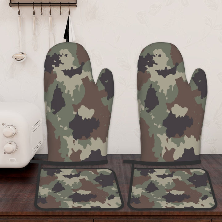 Camo - Oven Mitts and Pot Holders Set of 4