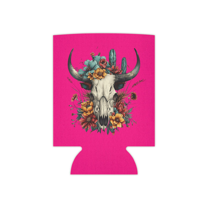 Bright And Flowery Skull - Can Cooler
