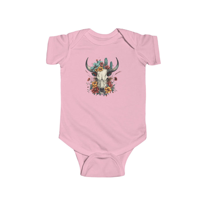 Bright And Flowery Skull - Infant Fine Jersey Bodysuit