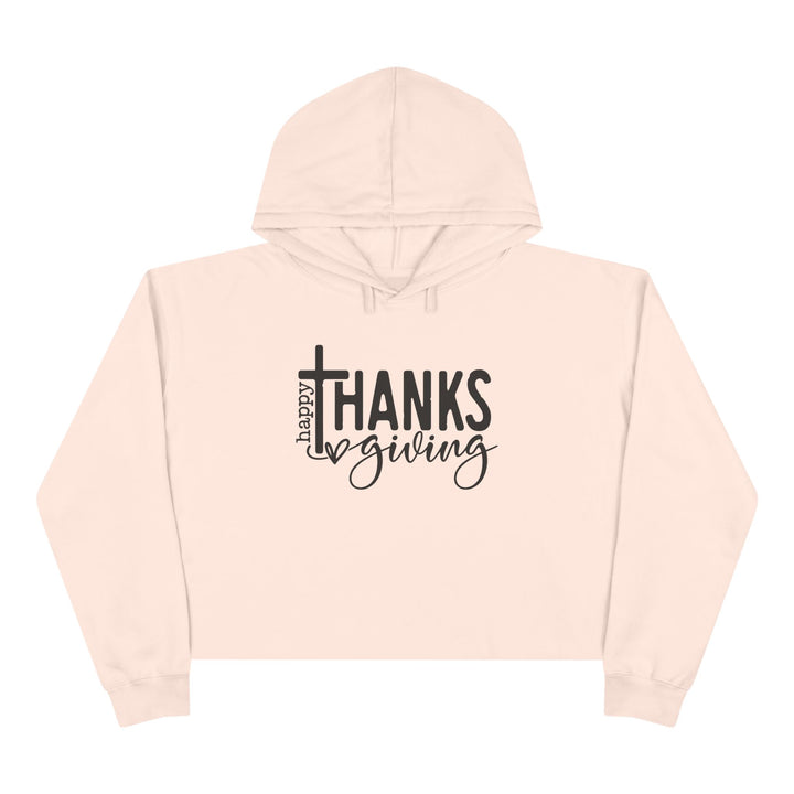 Thanksgiving Cross - Crop Hoodie