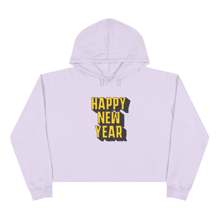 Block Happy New Year - Crop Hoodie