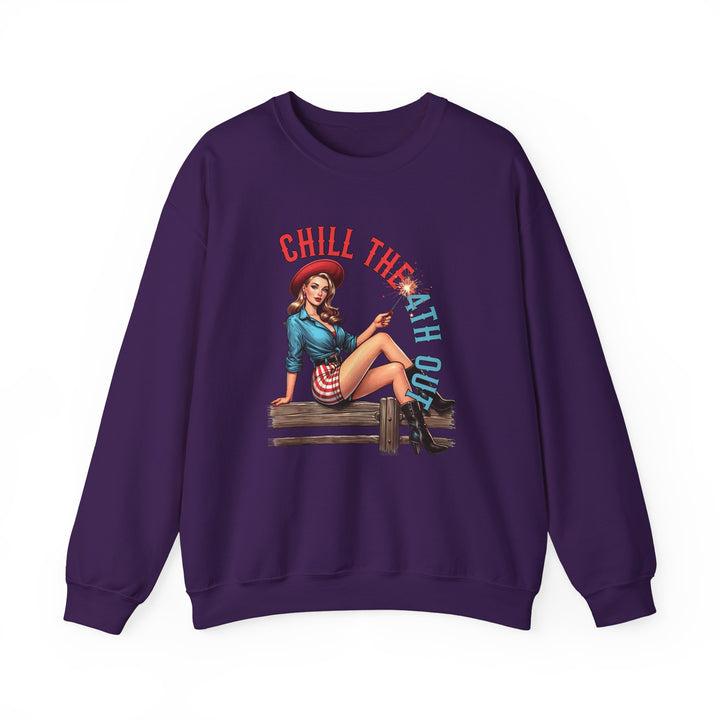Chill The 4th Out - Unisex Heavy Blend™ Crewneck Sweatshirt