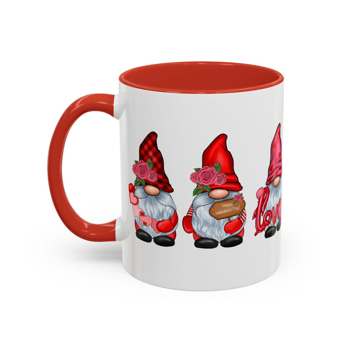 Valentine Gnomes - Accent Coffee Mug (11, 15oz)